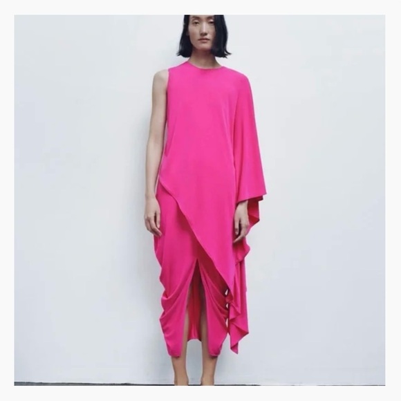 ZARA FUSHIA SKIRT - Picture 7 of 8